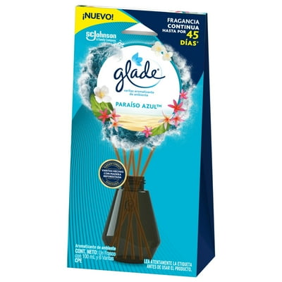 Varitas Aromatizantes De Ambientes Líquido Paraíso Azul Caja 100 Ml Glade