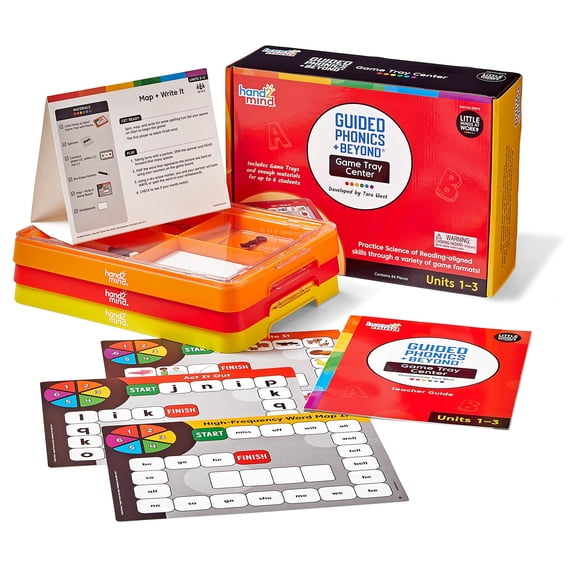 hand2mind Bandeja de juego Guided Phonics + Beyond Unidades 1-3