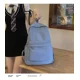 thumbnail image 1 of Women Schoolbag Waterproof Large Capacity School Backpack Smooth Zipper Solid Color Teens Girl Casual Daypack Bag Student Supply, 1 of 3