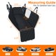 thumbnail image 4 of Funda de asiento de coche para perros PETICON impermeable con ventana de malla negra, 4 of 8