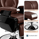 thumbnail image 5 of Sillon Barbero Peluqueria Profesional Color Cafe Vinipiel, 5 of 7
