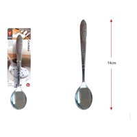 Genérico - Cuchara Redonda 100% Acero 14 Cm