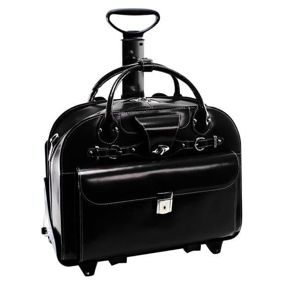 Portafolio McKlein ROSEVILLE de cuero flor 15''