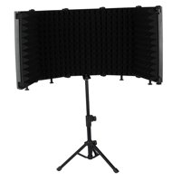 Magideal - Micrófono Escudo De Aislamiento Sonido Parabrisas Micrófono Espuma Absorbente De Sonido Escudo De Sonido Acústico Para Transmisión Micrófono - 5 Paneles