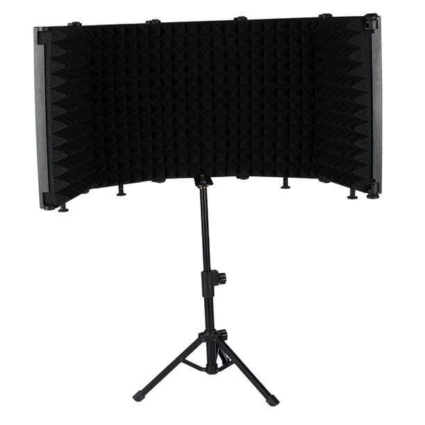 Micrófono Escudo de aislamiento Sonido Parabrisas Micrófono Espuma absorbente de sonido Escudo de sonido acústico para transmisión Micrófono - 5 paneles