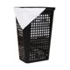 thumbnail image 1 of Cesta para ropa Mind Reader, delgada, cónica, con tapa, 50 L, color negro, 1 of 7