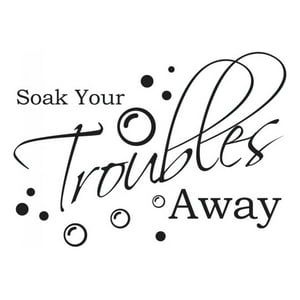 Rienda Libre Graphics - Decomural Soak Your Troubles Bathroom Ws-41016