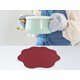 thumbnail image 5 of REGALWOVEN Juego de 6 Manteles Individuales de Cuero Sintético para Decoración de Mesa de Comedor de Cocina, Manteles Lavables y Limpiables Rojos 15*15in, 5 of 7