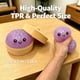 thumbnail image 3 of Pelota antiestrés Squishy Stantam con brillo, dumpling con vaporera, 3 of 7