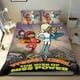 thumbnail image 1 of WordGirl Conjunto de sábanas temático, trío de piezas, cómodo y amigable con la piel, diseño único, regalo de decoración para el hogar para familiares, amigos y fans, 90 cm * 190 cm, 1 of 6