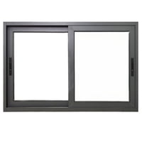 Windoor - Ventana Termopanel Aluminio Rpt Premium 73S 150X100Cm Vidrio De Seguridad Templado- Gris