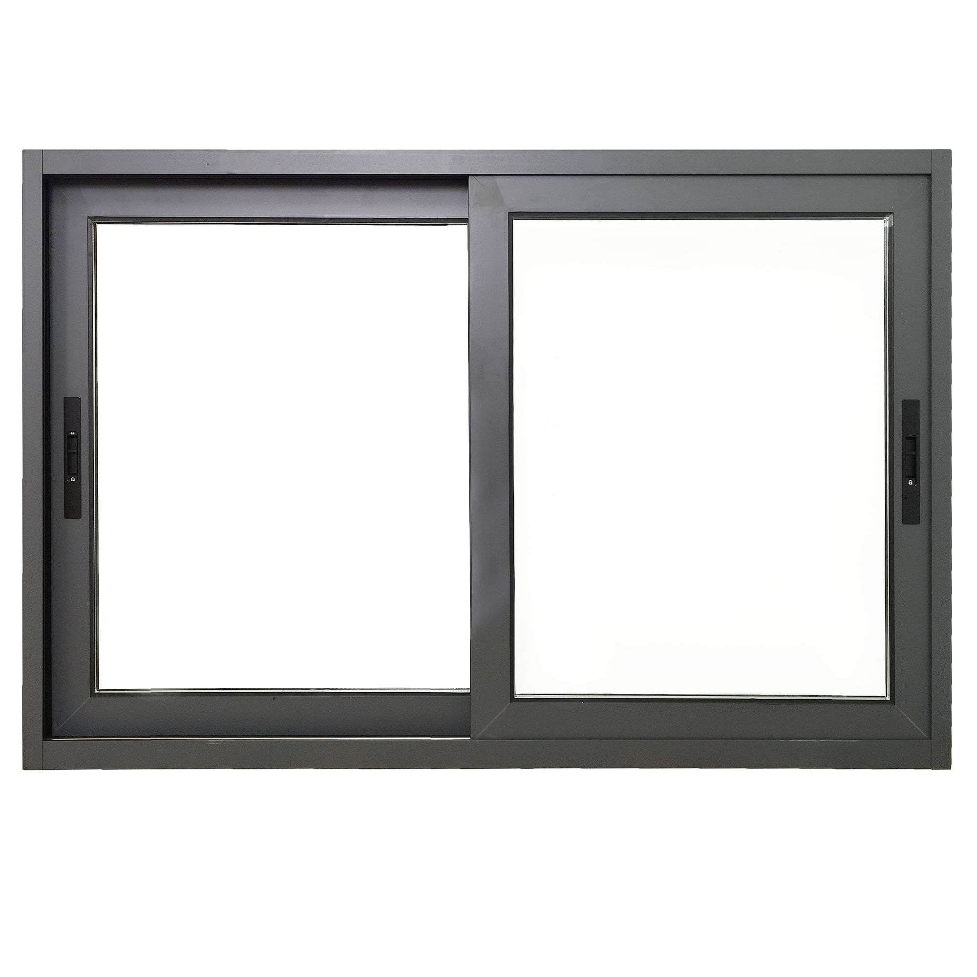 Windoor - Ventana Termopanel Aluminio Rpt Premium 73s 150x100cm Vidrio De Seguridad Templado- Gris