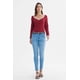 thumbnail image 4 of Polera Mujer Ajustado Cuello V Burdeo, 4 of 4