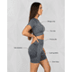 thumbnail image 2 of Conjunto Deportivo Mujer Short Push Up y Top Manga Corta, 2 of 4