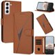 thumbnail image 1 of Funda Cartera Fibra de Carbono para Samsung Galaxy S21 FE con Soporte y Cierre Magnético Marrón, 1 of 6