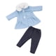 thumbnail image 1 of Fashion Girl Doll Abrigo Y Pantalones De Invierno Para Mu?eca Americana De 18 Pulgadas Accs Azul Cielo, 1 of 5