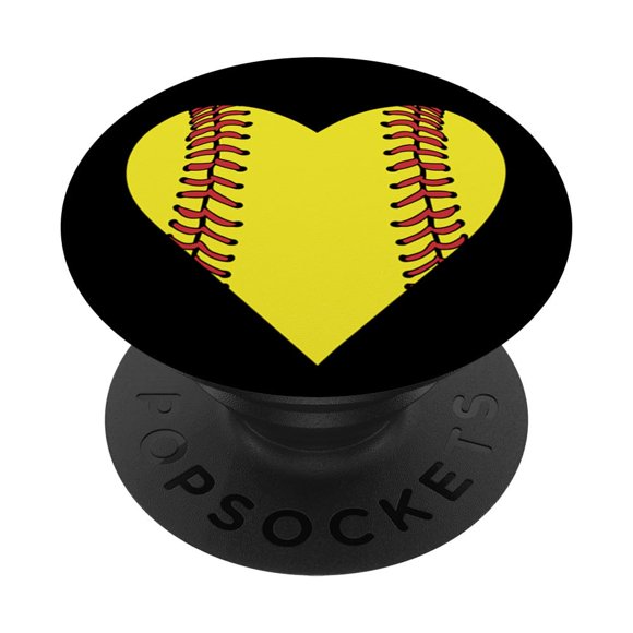 Soporte para teléfono móvil PopSockets Brave New Look Softbol Heart