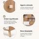 thumbnail image 3 of Librero 3 Niveles Madera Natural Blanco con Puertas 90x26x90 cm, 3 of 6