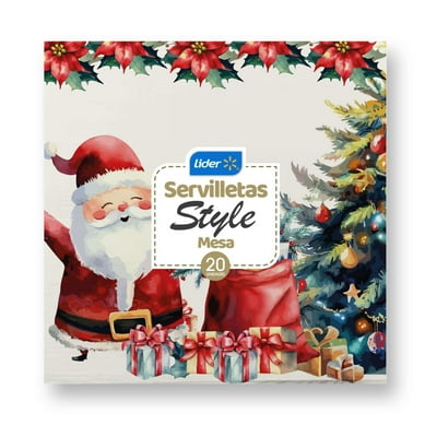 Servilleta Mesa Navidad 33X33 Cm 20 Un Lider