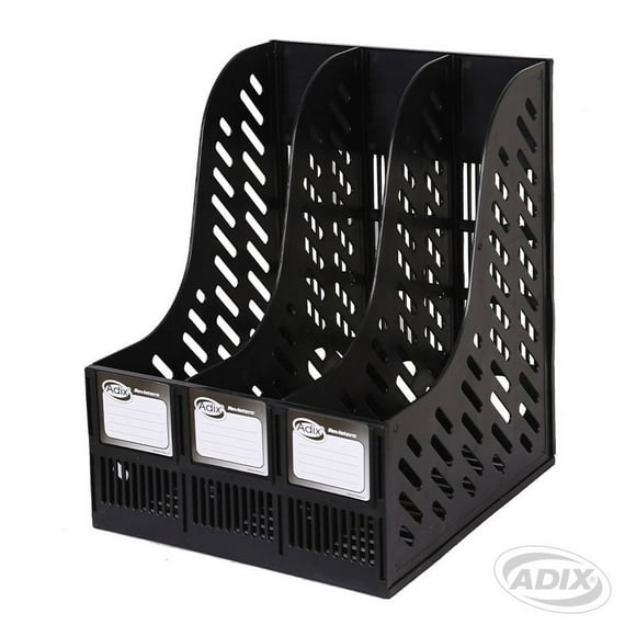 Revistero Plastico Triple Negro