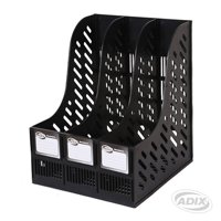 Adix - Revistero Plastico Triple Negro