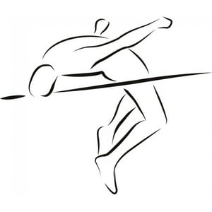 Rienda Libre Graphics - Decomural High Jump Athletics Sports Ws-18547