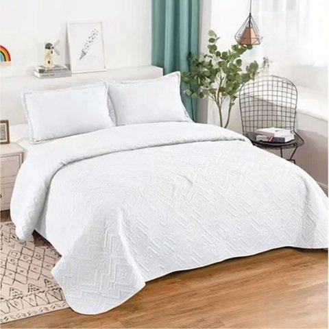 Genérico - Quilt Verano Blanco 2 Plazas 230X250Cm