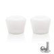 thumbnail image 2 of Topes de punta VNAKER 4.7 cm blanco (1 par) con tornillos, 2 of 5