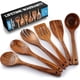 thumbnail image 1 of Juego de cucharas de madera Zulay Kitchen extra grandes de madera de teca, 6 piezas, 1 of 9