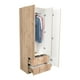 thumbnail image 3 of Closet 3 Puertas 2 Cajones Café Claro Y Blanco 180x90x47 Cm, 3 of 12