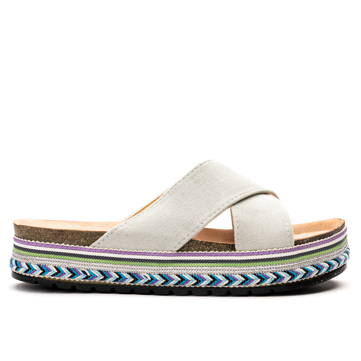 Sandalia Mujer Verde Sasha Chancleta