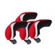 thumbnail image 3 of 4 Piezas Golf Hybrid Ut Club Head Cover Headcover Con Etiqueta De Número Rojo, 3 of 5