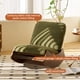 thumbnail image 2 of Comfortable Glider Rocking Chair, High-Quality Upholstery Glider Chair, Solid Wood Frame, Perfect for Multiple Settings Accent Reading Chair for Bedroom,Living Room,Nursery, 2 of 3