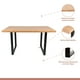 thumbnail image 2 of Mesa de Comedor Estilo Industrial 160x90 Madera Clara, 2 of 4