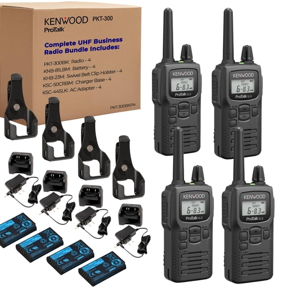 Radio de dos vías Kenwood PKT-300 2W 10 km 16 h LCD