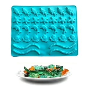 Genérico - Molde Silicona Delfin Moldes Silicona Gomitas Tiburon Pulpo