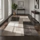 thumbnail image 2 of Alfombra Pasillera 3d Decorativa W.m G Moderna 1.8 M 60 M Cuadritoss Beige Con Cafe, 2 of 3