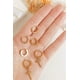 thumbnail image 5 of Pack 3 Pares Argollas Lisas Chapadas En Oro 18k Piercing, 5 of 5