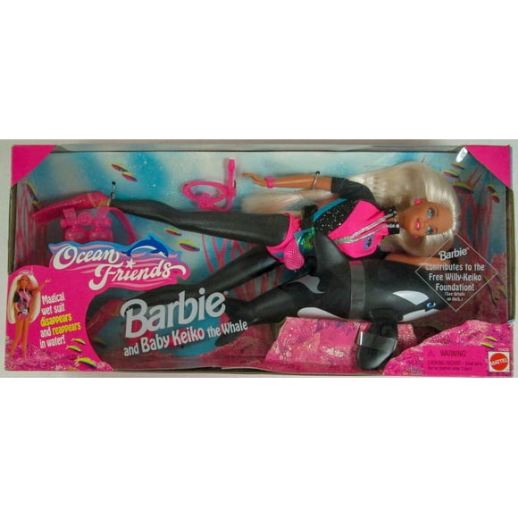 Set Toy Barbie Ocean Friends para Barbie y la bebé Keiko la ballena