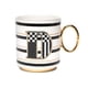 thumbnail image 1 of Taza MACKENZIE-CHILDS de cerámica 355 ml con letra D, 1 of 7