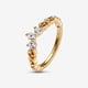 thumbnail image 2 of Anillo Tiara Regal Swirl Baño De Oro 14k 8 5 Mujer, 2 of 5