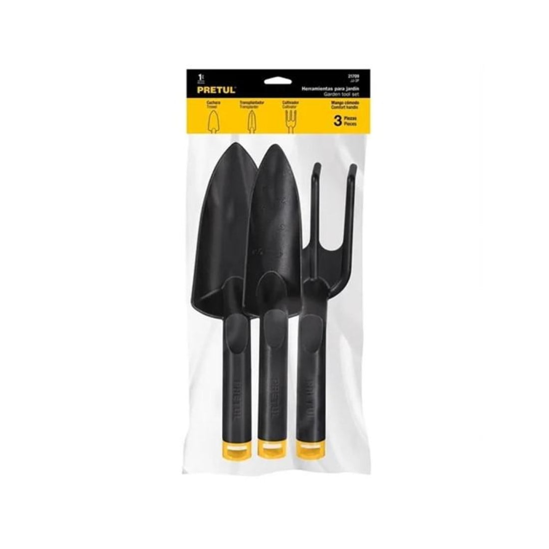 Pretul - Juego De Herramientas Jardín Mango Plástico 3un
