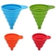 thumbnail image 2 of Juego de embudos Embudo plegable, paquete de 4 embudos de silicona para cocina y hogar Botellas de agua, aceites, líquidos y polvos, apto para alimentos, 4 colores (2 grandes + 2 pequeños), 2 of 8