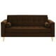 thumbnail image 1 of Sofa Retro 3C Felpa 05 Chocolate, 1 of 6