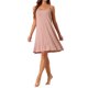 thumbnail image 2 of INSPIRE CHIC Vestido de Noche de Algodón para Mujer Regreso a Clases Sin Mangas con Tirantes Espagueti Detalle de Espalda Cruzada Largo a la Rodilla Ropa de Casa 2XL Rosa, 2 of 6