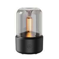 Magideal - Difusor De Aceite Esencial, Humidificador De Niebla, Atmósfera, Luz, Negro