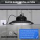 thumbnail image 5 of Lámpara LED de gran altura Hugtek, 150 W, 21000 lm, 5000 K, IP65, resistente al agua, 5 of 7