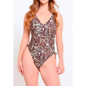 Samia - Traje De Baño Rebajado Leopardo M