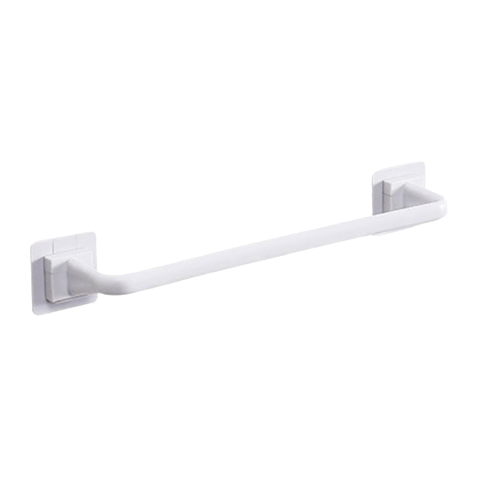 Bothyi - Barra De Toalla Estable Sobre Gabinete Gran Capacidad De Carga Para Pared De Baño Blanco Largo