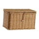 thumbnail image 5 of Canasta de almacenamiento con tapa Organizador doméstico de almacenamiento Rectangular para la mesa de la sala de estar Pantelera de baño de cocina de 24CMX14CMX14CM, 5 of 5